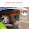 Ergodyne AEGIR-MI, Safety Glasses, Blue Mirror Lens, Orange Frame, Half-Frame AEGIR-MI - alternate 3
